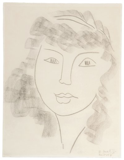 女性の肖像 作： Henri Matisse