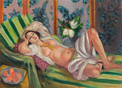 マグノリアとオダリスクのリクライニング 作： Henri Matisse