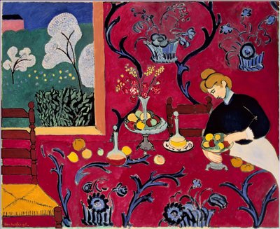 赤い部屋（ハーモニー・イン・レッド） 作： Henri Matisse
