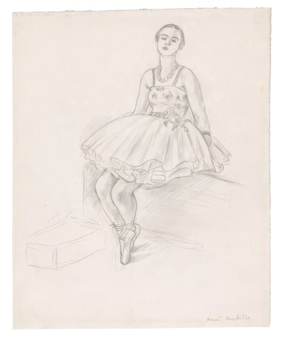 座るダンサー 作： Henri Matisse