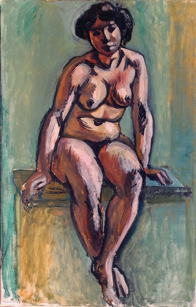 座位ヌード 作： Henri Matisse