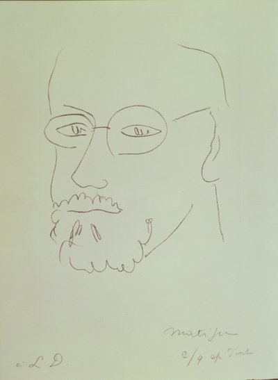 自画像 作： Henri Matisse