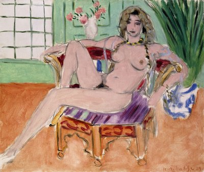 座るオダリスク 作： Henri Matisse