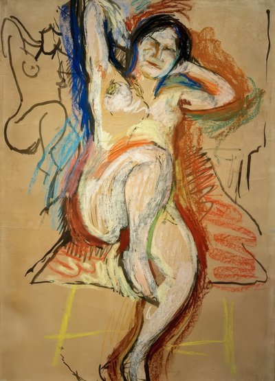 座った女性のヌード 作： Henri Matisse