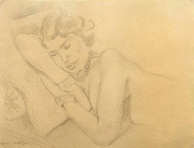 スリーピング・ウーマン 作： Henri Matisse