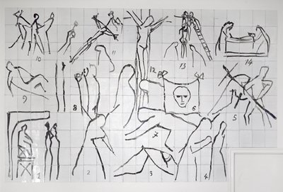 十字架の駅、ロザリオ礼拝堂、ヴァンス 作： Henri Matisse