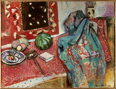 赤い絨毯のある静物 1906年 （油彩・キャンバス） 作： Henri Matisse