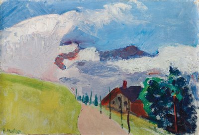 スイスの風景（シェールからヴィラールへのルート） 作： Henri Matisse