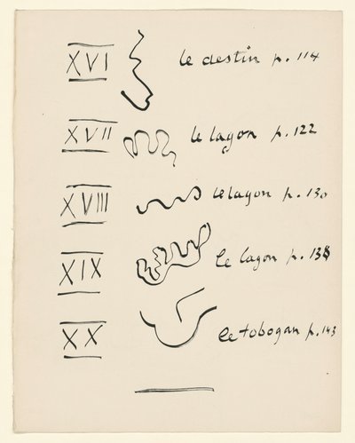 図版目次 4. 『ジャズ』より。152ページ 作： Henri Matisse