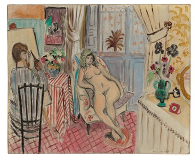 アーティストとモデル 作： Henri Matisse