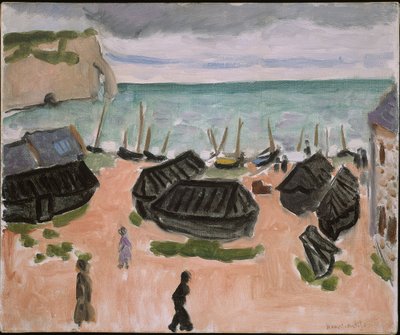 エトルタの船小屋 作： Henri Matisse