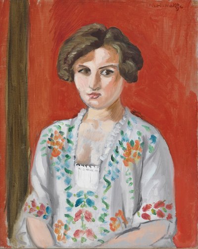 ブルガリアのブラウス 1920年頃（油彩・キャンバス） 作： Henri Matisse