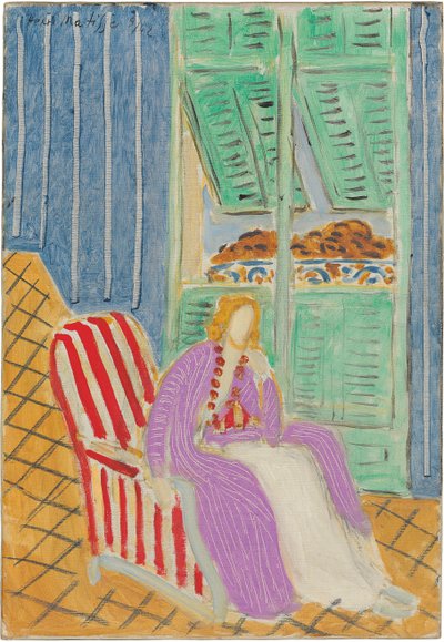 紫のドレス 作： Henri Matisse