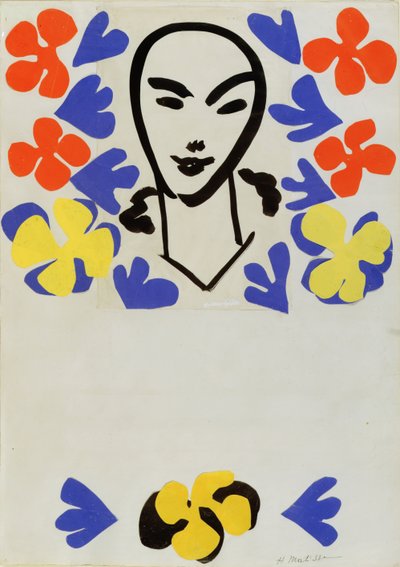 アンリ・マティスの彫刻』ポスターデザイン（コラージュ） 作： Henri Matisse