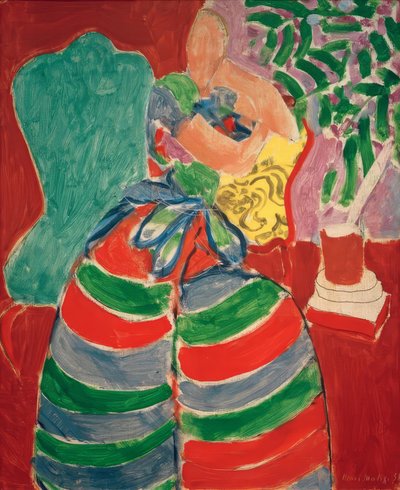 ストライプのドレス 作： Henri Matisse