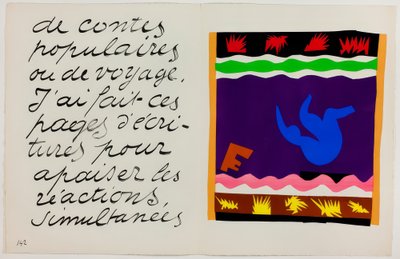 トボガン、ジャズより 作： Henri Matisse