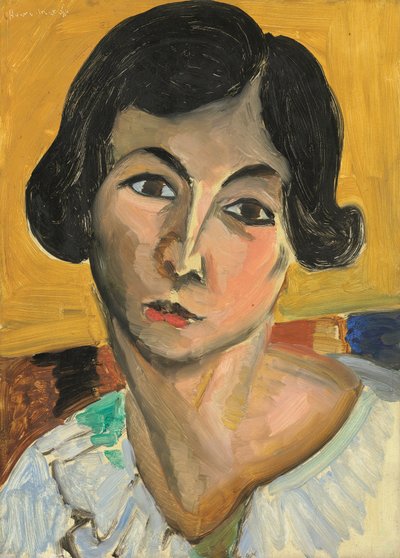 傾いた女性の頭（ロレット） 作： Henri Matisse