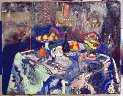 花瓶、瓶、果物 1906年頃（キャンバスに油彩） 作： Henri Matisse