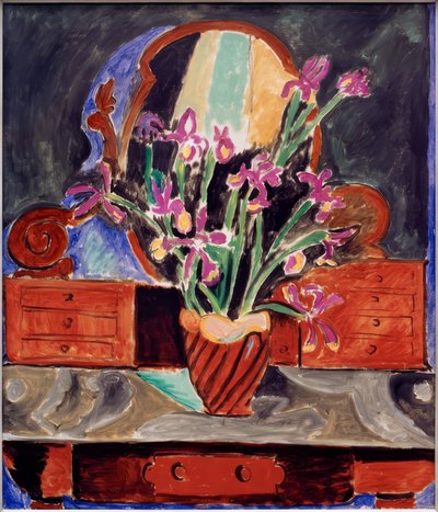 菖蒲の花瓶 作： Henri Matisse