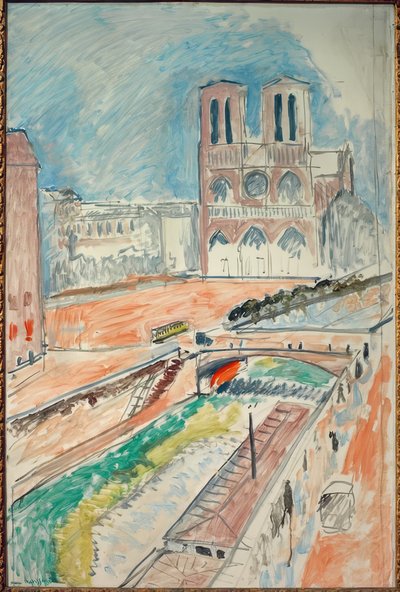 ノートルダム寺院の眺め 作： Henri Matisse