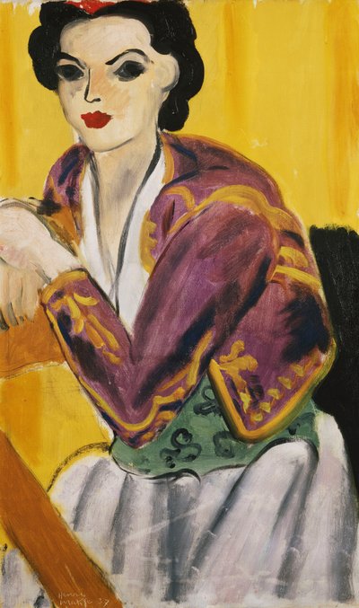 バイオレット・ボレロ 1937年（油彩・キャンバス） 作： Henri Matisse