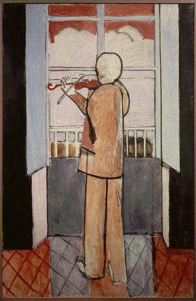 窓辺のヴァイオリニスト 1916年 （油彩・キャンバス） 作： Henri Matisse
