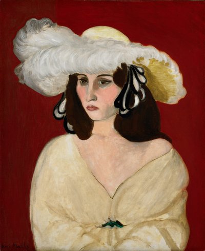 白い羽 作： Henri Matisse