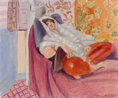 リクライニングする女性 作： Henri Matisse