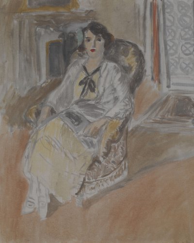 肘掛け椅子に座る女 1922年頃 油彩・カンヴァス 作： Henri Matisse
