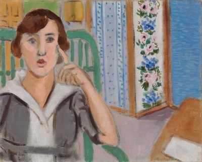 女性とスクリーン 作： Henri Matisse
