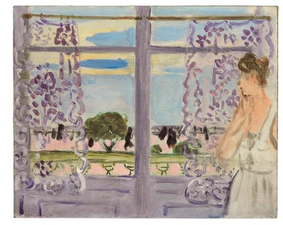 窓際の女性 作： Henri Matisse