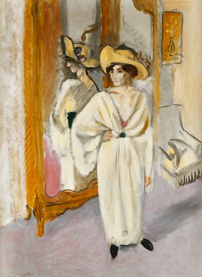 白衣の女 1918-19年頃 油彩・カンヴァス 作： Henri Matisse