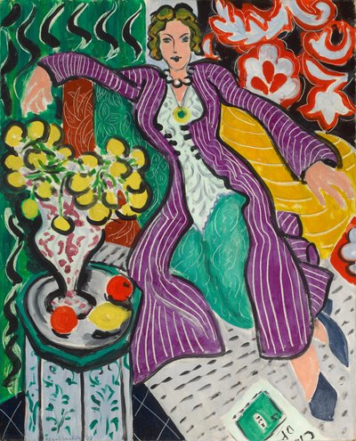 紫のコートの女 作： Henri Matisse