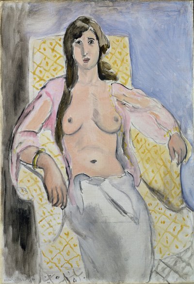 肘掛け椅子の女、あるいはアントワネット 作： Henri Matisse