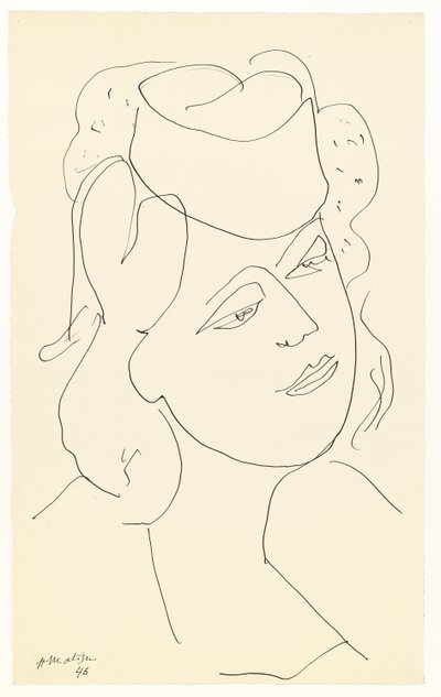 帽子をかぶった女性 作： Henri Matisse