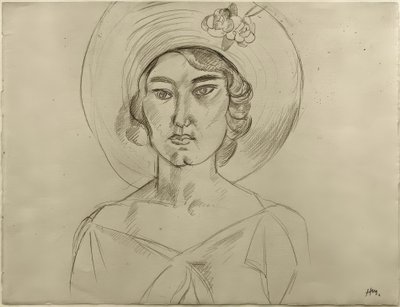 帽子をかぶった女性 作： Henri Matisse
