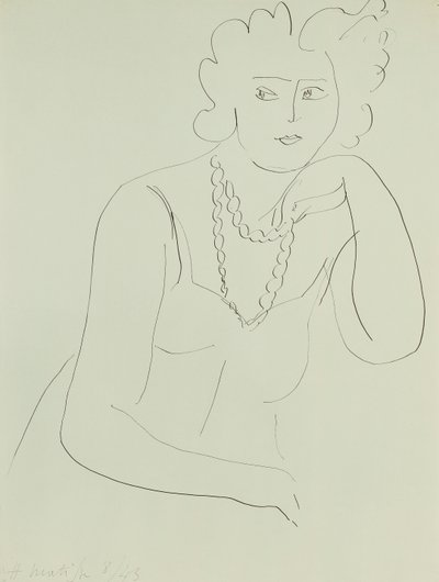 ネックレスをした女性 作： Henri Matisse
