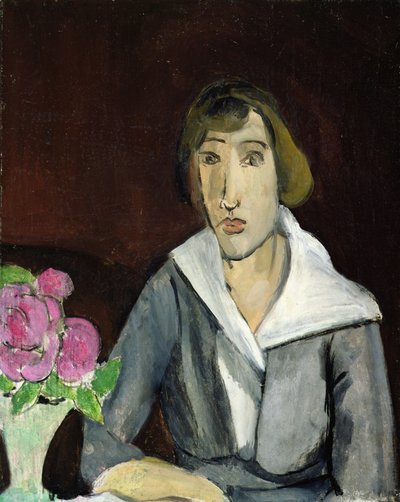 薔薇を持つ女（油彩・キャンバス） 作： Henri Matisse