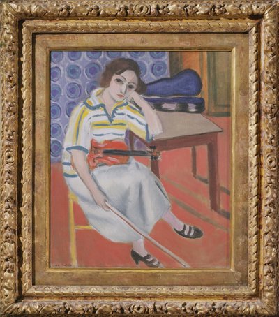ヴァイオリンを持つ女 1921-23年頃 油彩・カンヴァス 作： Henri Matisse