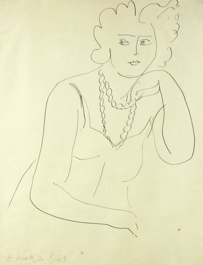 女性のネックレス 作： Henri Matisse