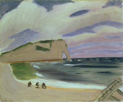 ウーマン・オン・ザ・ビーチ、エトレタット 作： Henri Matisse