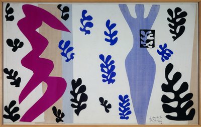 jazz - le lanceur de couteaux 1943 （紙に切り貼りしたガッシュをキャンバスに貼ったもの） 作： Henri Matisse