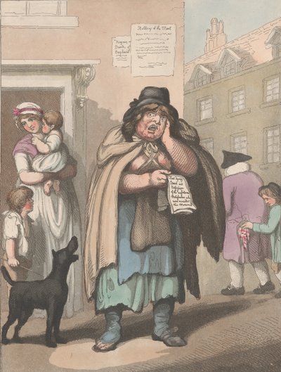 Cries of London、No. 3: Last Dying Speech and Confession、1799 年 2 月 20 日。 作： Henri Merke