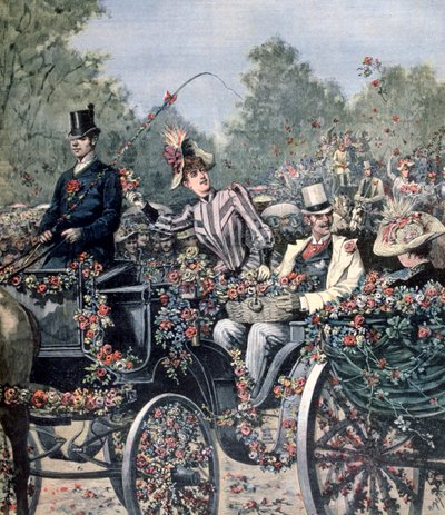 花の戦いのパレード、1891 作： Henri Meyer