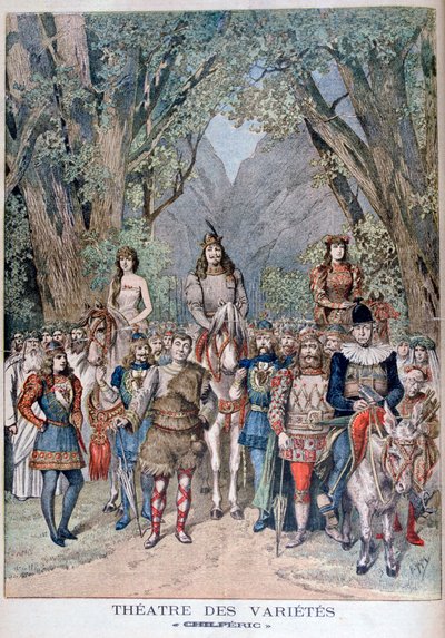 Chilperic、バラエティ劇場、1895 作： Henri Meyer