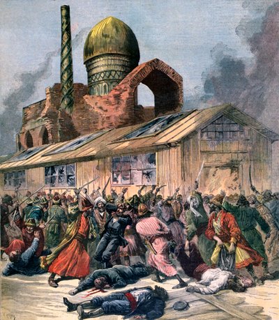 ロシアのコレラ、アストラハンのトラブル、1892 作： Henri Meyer