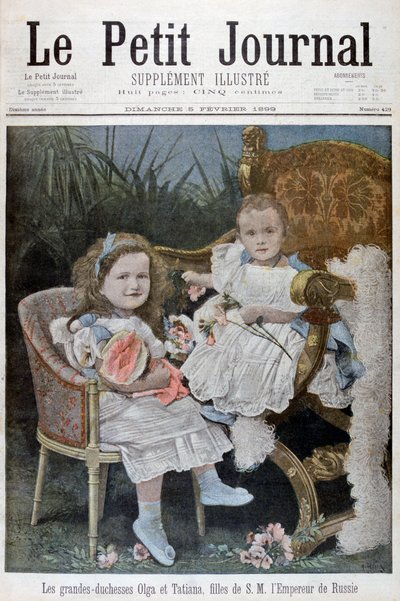 1899年にロシアの大公オルガとタチアナに公爵夫人 作： Henri Meyer