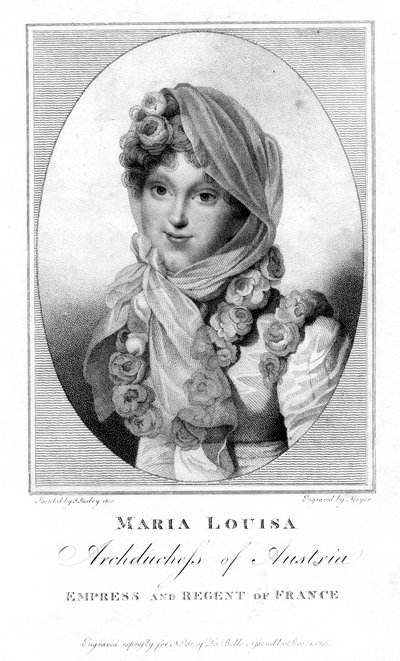 マリアルイーザ、オーストリアの大公、1813年。 作： Henri Meyer