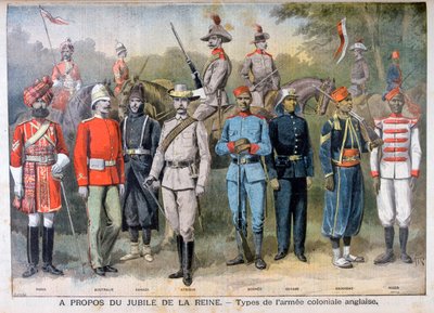 1897年のイギリス植民地軍の軍服 作： Henri Meyer