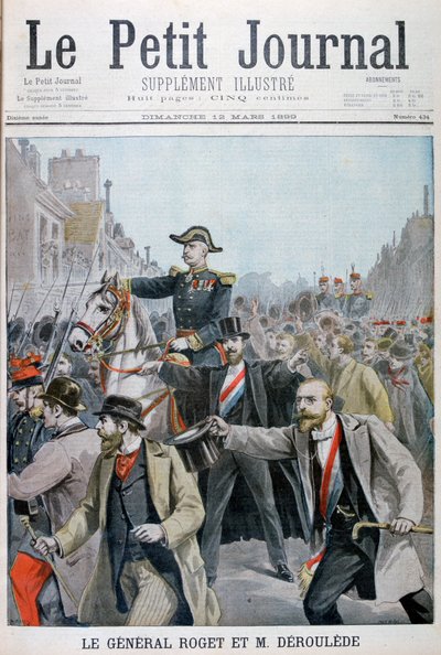 1899年パリのロジェスブライドル将軍を捕らえたポールデローレード 作： Henri Meyer